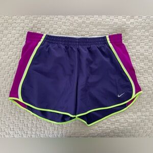 Nike Dri-Fit Women's Lined Purple Running Shorts 4” Inseam